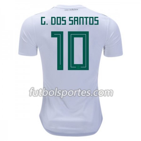 Camisetas México G.Dos Santos 10 Segunda Equipacion Mundial 2018
